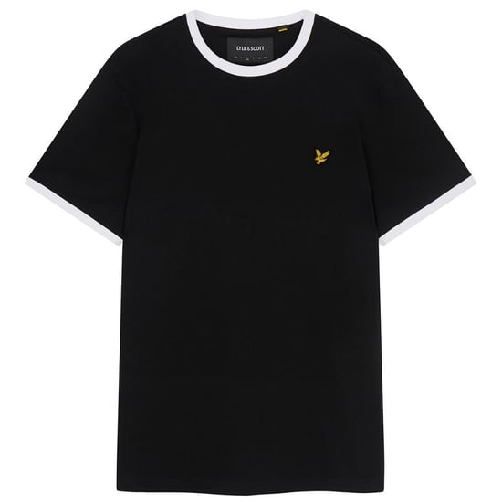 Lyle & Scott Marken-t-shirt Mit Schwarzem Ringer-muster - Image 1
