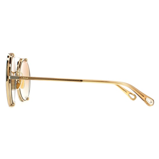 Chloe Aviator Damen Gold Orange Farbverlauf CH0042S - Image 3