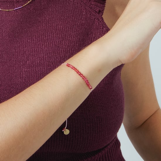 Luxenter 925 Sterling Silber Armreif mit rhodinierter Fuchsia Jade - Aquisa - Image 3