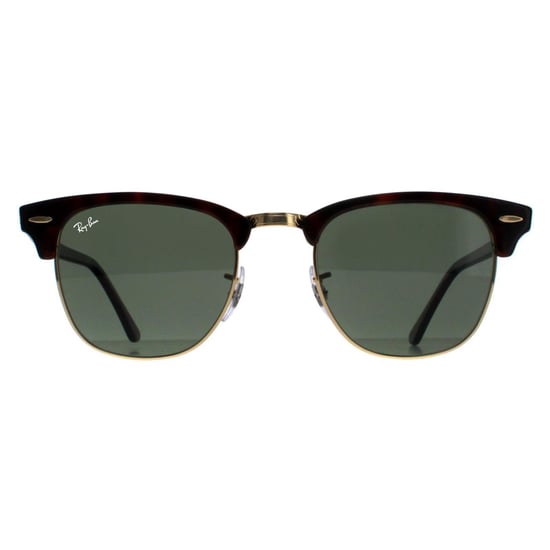 Rayban Lunettes De Soleil Clubmaster 3016 990/58 Rouge Havana Vert Polarisé Gret 51mm - Image 1