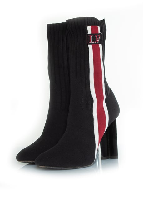 Louis Vuitton Silhouette Stiefel aus schwarzem Stoff - Image 1