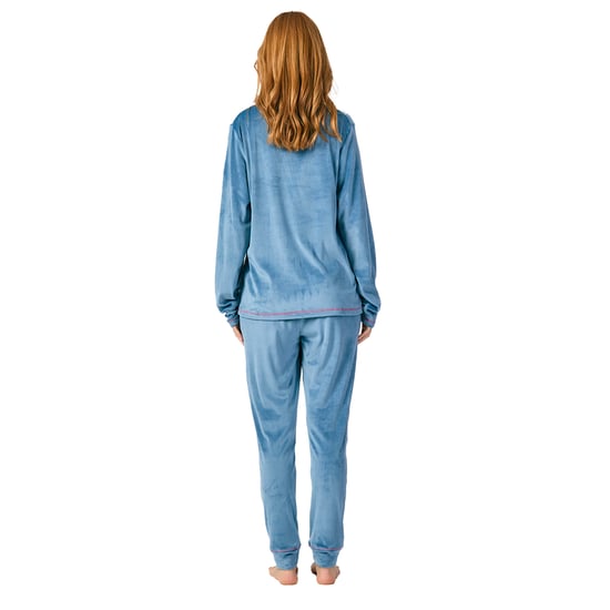 Winter-Pyjama mit langen Ärmeln aus Samt MU5 für Damen - Image 3