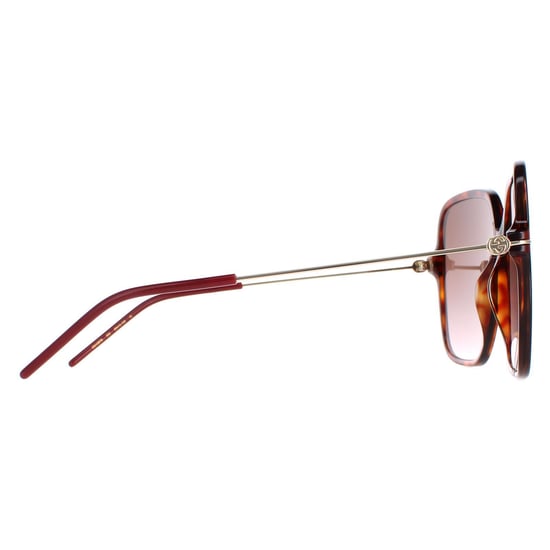 Gucci Square Womens Dark Havana Braun Gradient GG1267S - Image 4
