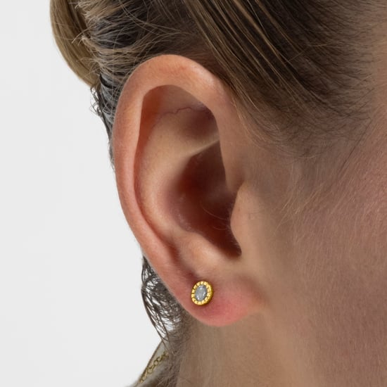 Luxenter Ohrringe, 925 Sterling Silber Naadim und glänzende 18K vergoldete Zirkonias - Image 3