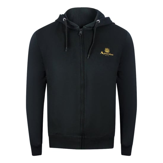 Aquascutum - Schwarzes Set Aus Kapuzenpullover Und Trainingshose Mit Reißverschluss - Image 2