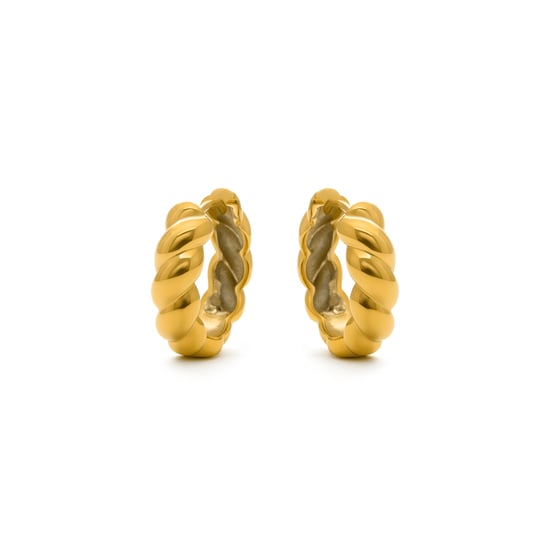 Luxenter-Ohrringe aus 18k Gelbgold - Caiki - Image 3