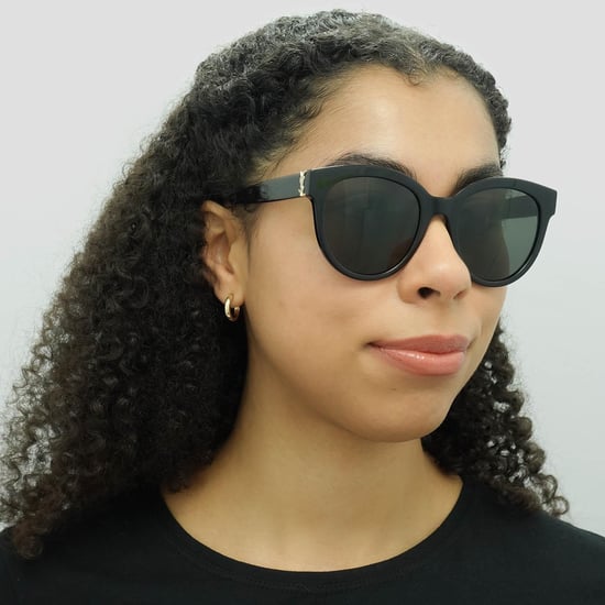 Saint Laurent Runde Frauen Schwarz Grau Sonnenbrille - Image 5