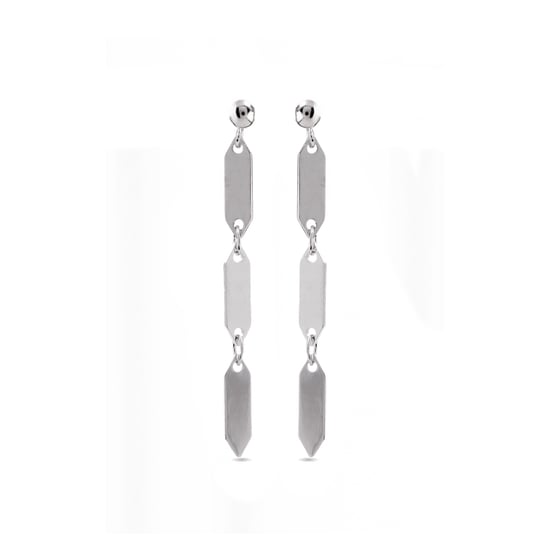 Luxenter Ohrringe, 925er Sterlingsilber, rhodiniert - Image 1