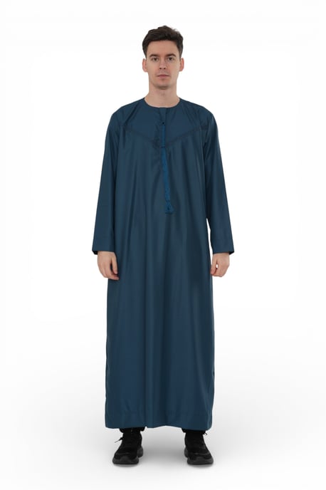 Herren Ramadan Eid Blaue marokkanische Jubba Robe Djellaba Thobe – TT-008 - Image 1