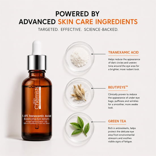 skinChemists 1,5 % Tranexamsäure-Augenserum zur Regulierung des Hautbildes und zur Anti-Aging, 15 ml - Image 5