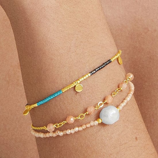 Luxenter-Armband, Metalllegierung Ekhao und champagnerfarbene Zirkonia, 18K vergoldet - Image 3