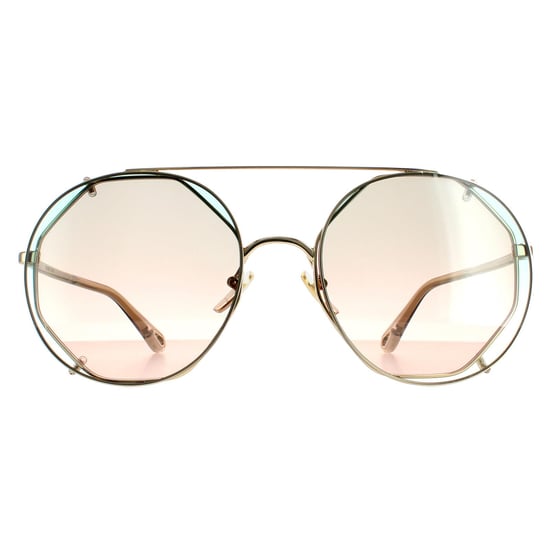 Chloe Rund Damen Gold Grün Farbverlauf CH0041S - Image 1