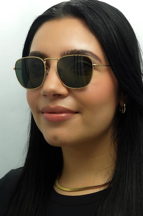 Ray-Ban Square Unisex Gold G-15 Grün RB3857 Frank - Image 4