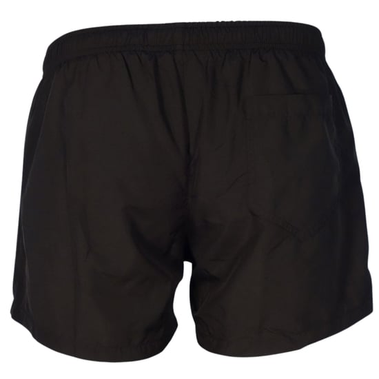 Schwarze kurze Badeshorts mit kleinem Leopardenmuster von Moschino - Image 2