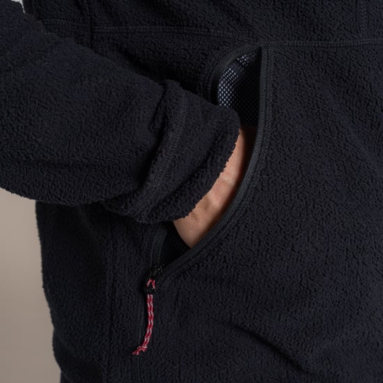 Craghoppers - "Compresslite" Fleecejacke für Herren, mit Kapuze (Schwarz) - Image 5