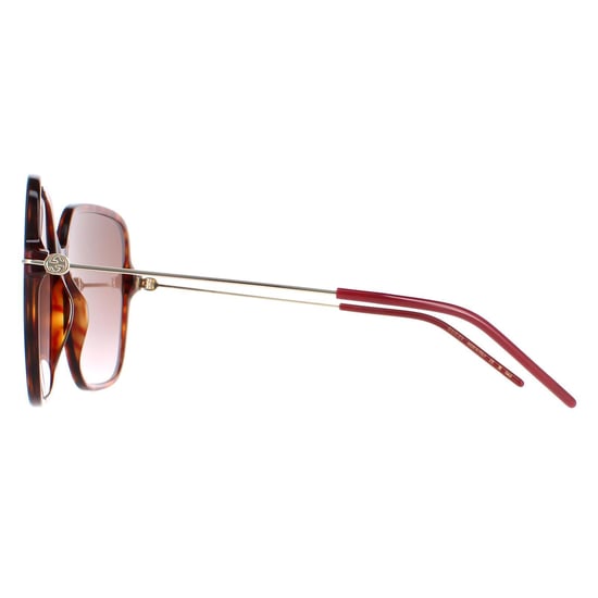 Gucci Square Womens Dark Havana Braun Gradient GG1267S - Image 3