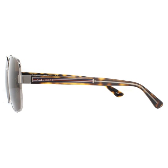 Lunettes De Soleil Gucci GG0529S 002 Ruthénium Havana Brun - Image 3