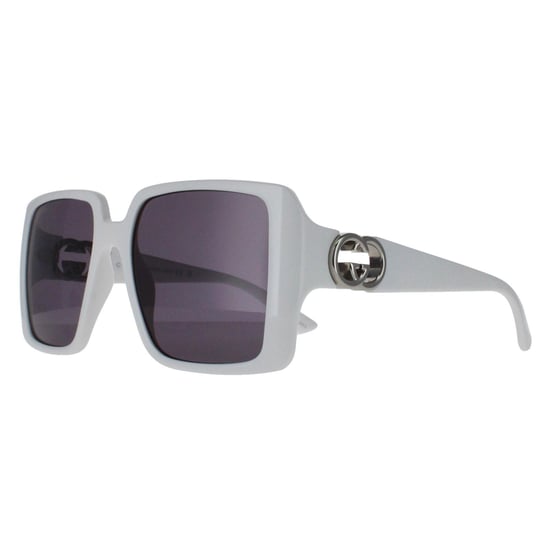 Gucci Square Womens Weiß mit Silber Dunkelgrau GG1692S - Image 2