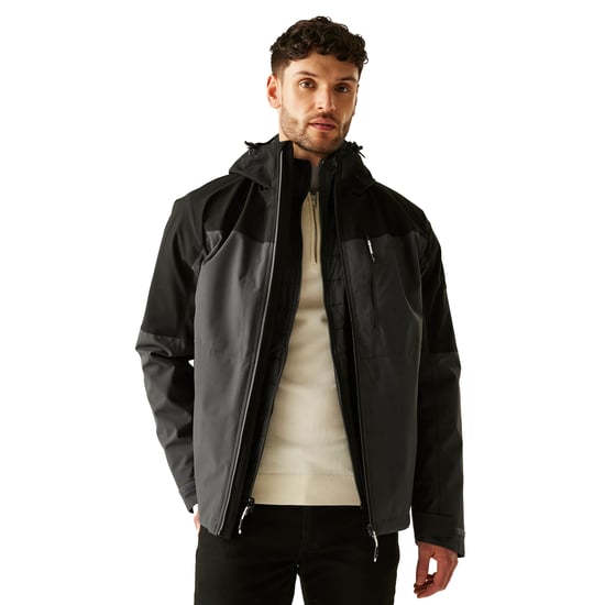 Regatta - "Wentwood" Jacke für Herren, 3 in 1 (Asche/Schwarz) - Image 4