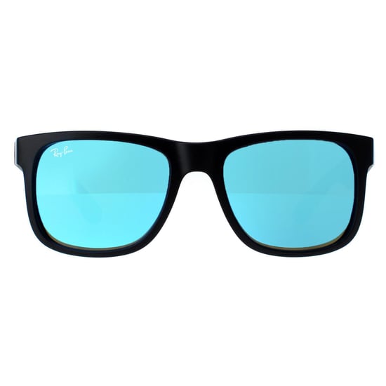 Ray-Ban Sonnenbrille Justin 4165 622/55 Schwarz-Blau-Spiegel - Image 1