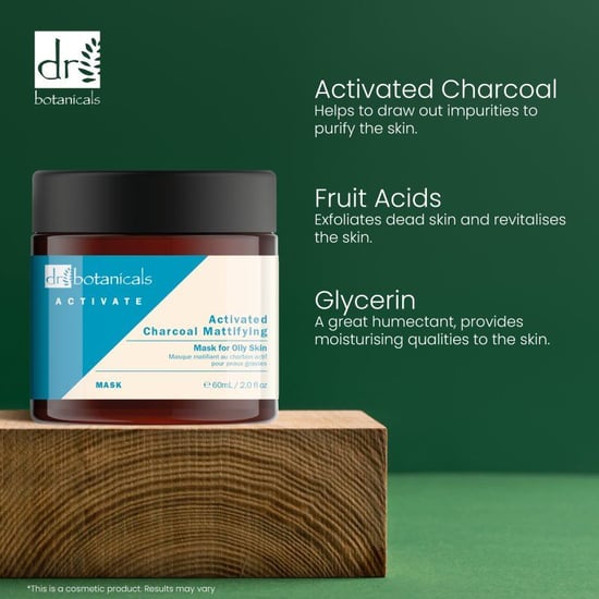 Dr Botanicals Activate Charcoal Mattifying Mask für fettige Haut 60ml - Image 2