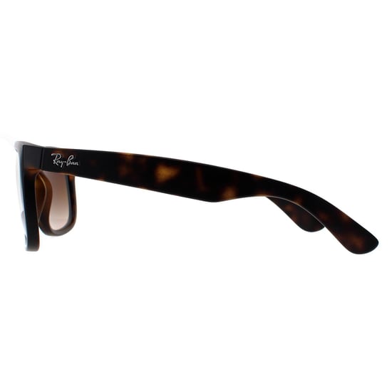 Ray-Ban Sonnenbrille Justin 4165 Gummi Hell Havanna Braun Gradient 710/13 - Image 3