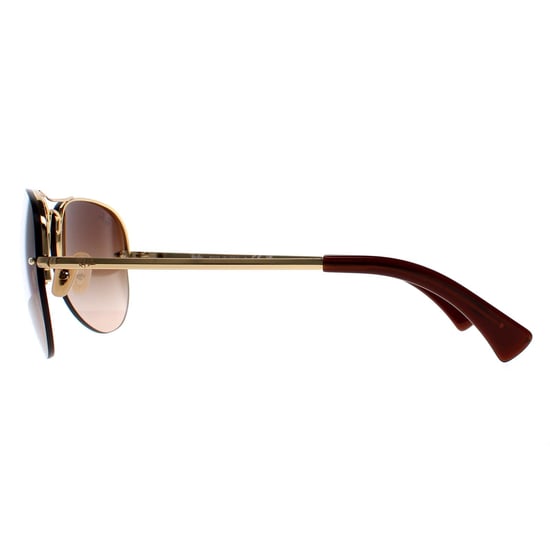Lunettes De Soleil Rayban 3449 Dégradé Brun Or 001/13 59mm - Image 3