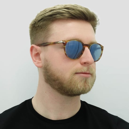 Persol Sonnenbrille 3152 9043/56 Braun gestreift Gelb Blau Entspiegelt - Image 5