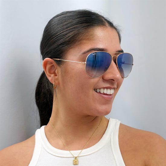 Ray-Ban Aviator Unisex Gold Gradient Hellblaue Sonnenbrille - Image 5