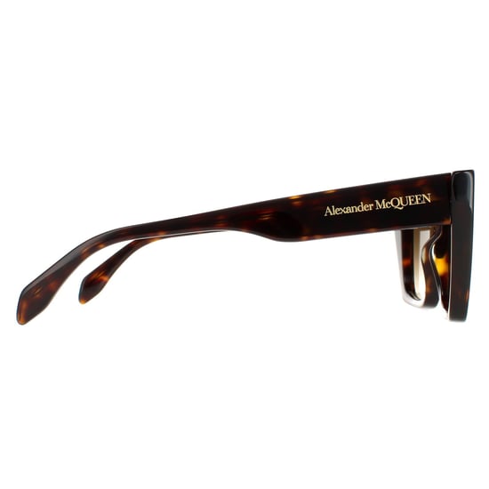Alexander McQueen Cat Eye Womens Dark Havana Braun Gradient AM0299S - Image 4
