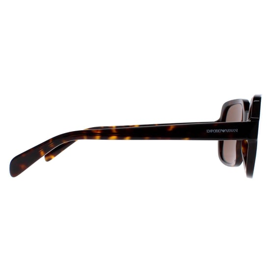 Emporio Armani Quadratische Damen Shiny Havana Dunkelbraun EA4195 - Image 4