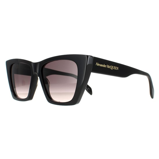 Alexander McQueen Cat Eye Damen Schwarz Grau AM0299S - Image 2