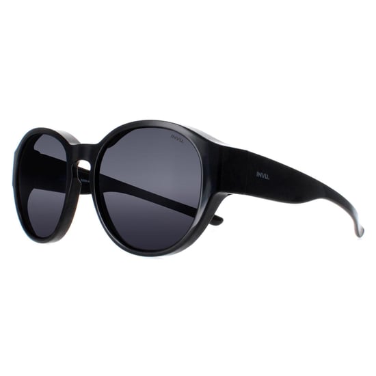 INVU Round Womens Schwarz Grau Polarized E2000 - Image 2