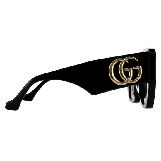 Gucci Square Damen Schwarz Grau Sonnenbrille - Image 4