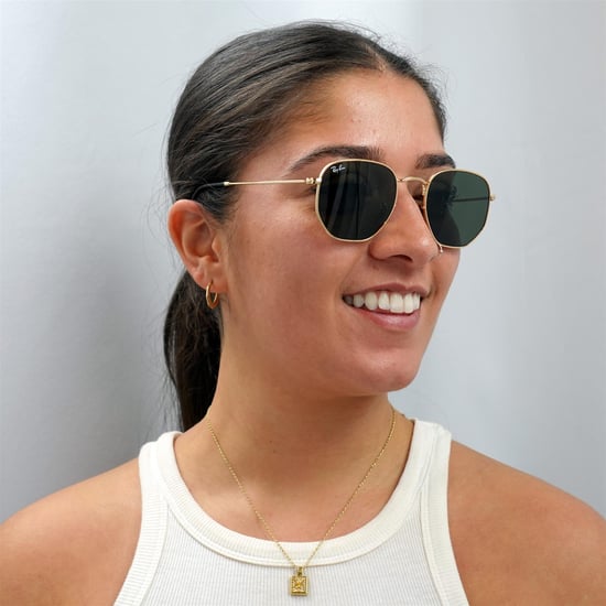 Ray-Ban Sonnenbrille sechseckig 3548N 001 Gold Grün G-15 - Image 5