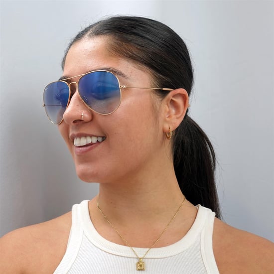 Ray-Ban Aviator Unisex Gold Gradient Hellblaue Sonnenbrille - Image 6