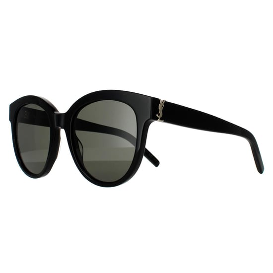Saint Laurent Runde Frauen Schwarz Grau Sonnenbrille - Image 2