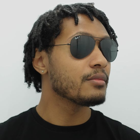 Ray-Ban Aviator Unisex poliert schwarz/schwarz polarisiert Aviator 3025 Sonnenbrille - Image 6