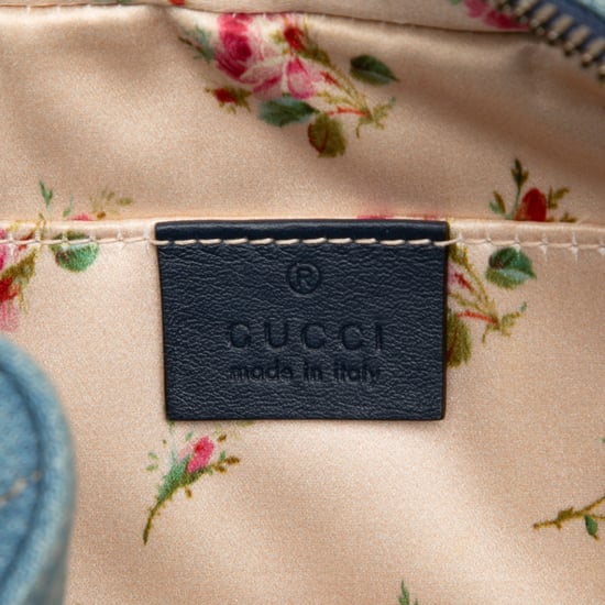Gebrauchte Kleine GG Marmont Matelassé Denim Perlen-Crossbody Tasche - Image 5