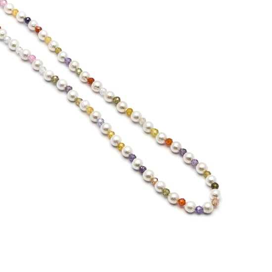 Luxenter Multicolor Kristall-Halskette aus 18K Gelbgold - Amio - Image 5