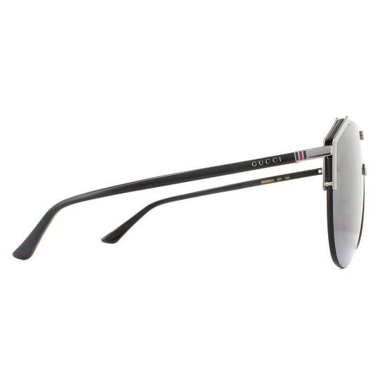 Lunettes De Soleil Gucci GG0584S 001 Ruthénium Et Gris Noir - Image 4