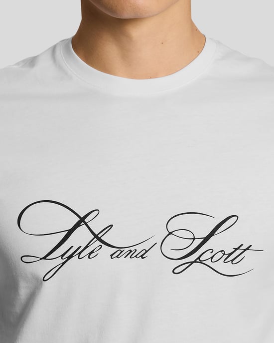 Superfeines Baumwoll-Graphic-Logo-T-Shirt - Image 3