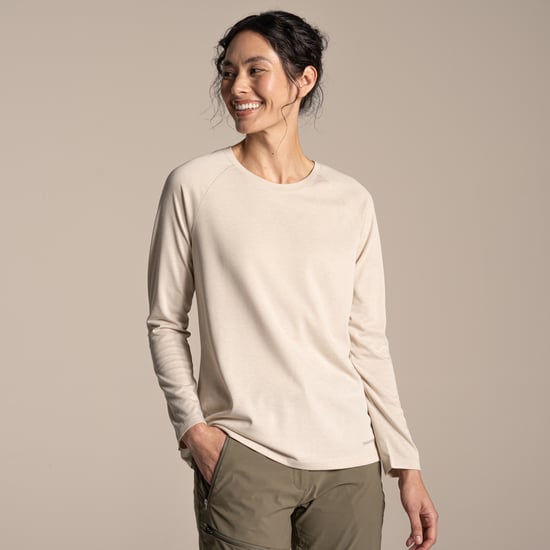 Craghoppers - "Nour" T-Shirt für Damen, Nosilife, Langärmlig (Auster-Grau meliert) - Image 4