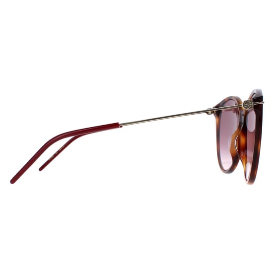 Gucci Cat Eye Damen Havanna Gold Rot Farbverlauf GG1268S - Image 4
