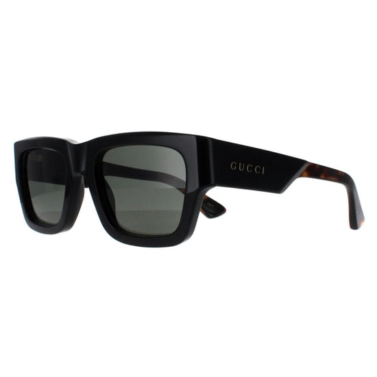 Gucci Square Herren Schwarz mit Havanna Grau GG1668S - Image 2