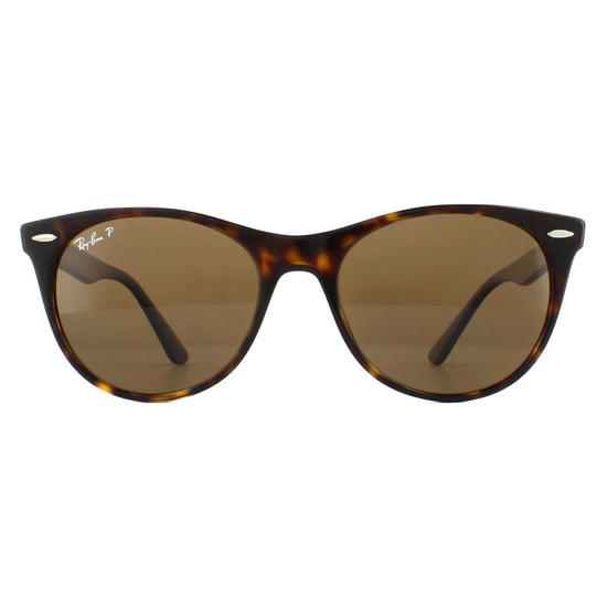 Lunettes De Soleil Ray-Ban Wayfarer II RB2185 902/57 Havana Brun Polarisé - Image 1
