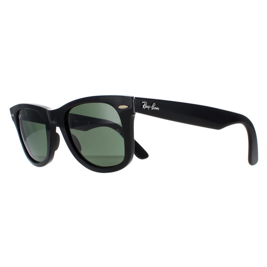 Lunettes De Soleil Ray-Ban Wayfarer 2140 901 Noir Vert G-15 Moyen 50mm - Image 2
