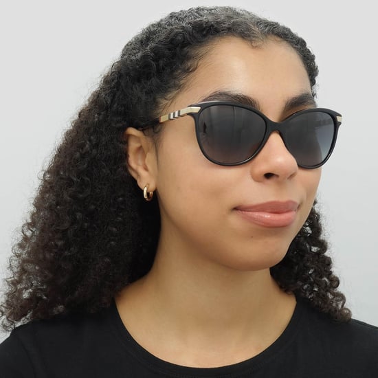 Burberry Sonnenbrille BE4216 30018G Schwarz mit goldenen Details Grauer Verlauf - Image 6