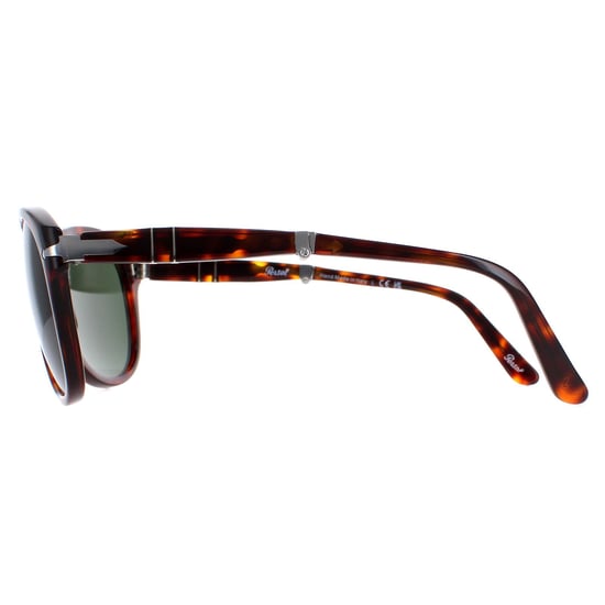 Lunettes De Soleil Persol PO0714 24/31 Havana Vert Pliing 52mm - Image 3