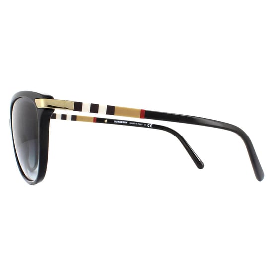 Burberry Sonnenbrille BE4216 30018G Schwarz mit goldenen Details Grauer Verlauf - Image 3